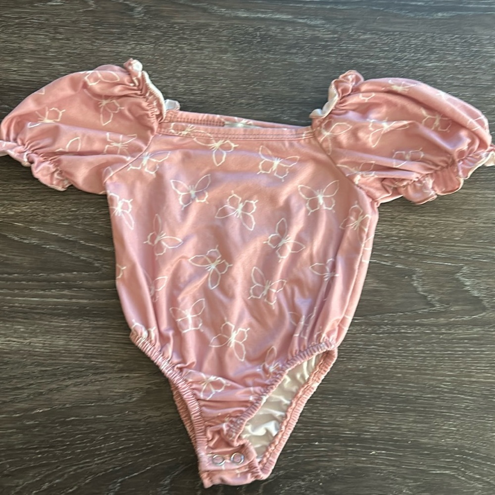Butterfly Puff Sleeve Leotard
